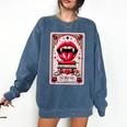 Yes Sir The Good-Girl The Good-Girl Tarot Card Smut Book Comfort Colors Sweatshirt Blue Jean