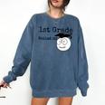 1st Grade Nailed It Kids Graduation TShirt Second Grade Comfort Colors Sweatshirt Denim