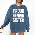 2019 Senior Sister SEN19R Class Graduation Party T Shirt Comfort Colors Sweatshirt Denim