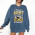 2021 Graduation Shirts For Family 2021 Graduation For Aunt Comfort Colors Sweatshirt Denim
