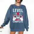 5th Grade Graduation Elementary School Graduate Level 5 Comfort Colors Sweatshirt Denim