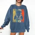 8th Grade Level Complete Gamer Class Of 2024 Graduation Comfort Colors Sweatshirt Denim