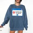Anti Social Introvert Social Interaction Not Supported Comfort Colors Sweatshirt Denim