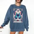 Antisocial Butterfly Introvert Distressed Comfort Colors Sweatshirt Denim Antisocial Butterfly Introvert Distressed Comfort Colors Sweatshirt Denim