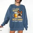 I Like Beer My Dog And Maybe 2 People Introvert Pun Comfort Colors Sweatshirt Denim I Like Beer My Dog And Maybe 2 People Introvert Pun Comfort Colors Sweatshirt Denim