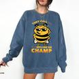 Bees They Call Me The Spelling Bee Champ Graduation Comfort Colors Sweatshirt Denim