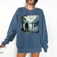 Bigfoot Sasquatch & Loch Ness Monster Introvert Bruh Comfort Colors Sweatshirt Denim Bigfoot Sasquatch & Loch Ness Monster Introvert Bruh Comfort Colors Sweatshirt Denim