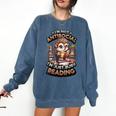 Book Lover Hedgehog Reading Books Introvert Bookworm Comfort Colors Sweatshirt Denim Book Lover Hedgehog Reading Books Introvert Bookworm Comfort Colors Sweatshirt Denim