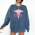 Caduceus Shirt Occupational Therapist Assistant Graduation Comfort Colors Sweatshirt Denim