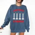 Chemistry Science Joke Graduated Cylinder Graduation T-Shirt Comfort Colors Sweatshirt Denim