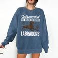 Chocolate Lab Dog Introvert Chocolate Labrador Retriever Comfort Colors Sweatshirt Denim Chocolate Lab Dog Introvert Chocolate Labrador Retriever Comfort Colors Sweatshirt Denim