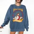 Christian Jesus Religious Sayings Catholic Introvert Comfort Colors Sweatshirt Denim