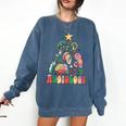 Christmas Audiology Tree Audiology Student Graduation Comfort Colors Sweatshirt Denim