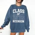 Class Of 1976 Reunion 50 Years Alumni Graduation High School Comfort Colors Sweatshirt Denim
