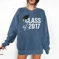 Class Of 2017 Senior Graduation Comfort Colors Sweatshirt Denim