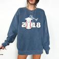 Class Of 2018 Baseball Senior Graduation Shirt Grad Comfort Colors Sweatshirt Denim