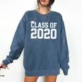 Class Of 2020 Graduation Senior High School College Comfort Colors Sweatshirt Denim