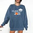 Class Of 2021 Graduation Him Her Basketball Pullover Comfort Colors Sweatshirt Denim