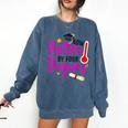Class Of 2022 Four Degrees Hotter Graduation Day Master Grad Comfort Colors Sweatshirt Denim