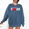 Class Of 2022 Senior Year Gamer Style Graduation For Grad Comfort Colors Sweatshirt Denim