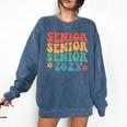 Class Of 2023 Senior 2023 Graduation Retro Seniors Comfort Colors Sweatshirt Denim