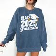 Class Of 2025 Graduate 2025 Graduation Comfort Colors Sweatshirt Denim