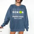 Class Of 2025 Tennis Mom Senior Graduation Graduate Comfort Colors Sweatshirt Denim