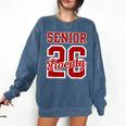Class Of 2026 Senior 2026 Senior Twenty 26 Graduation Men Comfort Colors Sweatshirt Denim