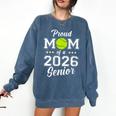 Class Of 2026 Tennis Mom Senior Graduation Graduate Comfort Colors Sweatshirt Denim