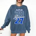 Class Of 2027 Senior 2027 Graduation Comfort Colors Sweatshirt Denim