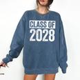 Class Of 2028 Shirt Senior 2028 Graduation Comfort Colors Sweatshirt Denim