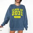 Class Of 2031 Shirts For Kindergarten Photo To Graduation Comfort Colors Sweatshirt Denim