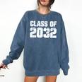 Class Of 2032 High School College Graduation Reunion T-Shirt Comfort Colors Sweatshirt Denim