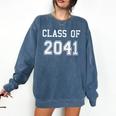 Class Of 2041 Graduation School Future Graduate Comfort Colors Sweatshirt Denim