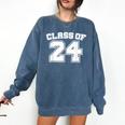 Class Of 24 2024 School Tee Shirt Graduation Class Party Comfort Colors Sweatshirt Denim