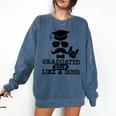 College High School Graduation Grad 2018 Shirt Comfort Colors Sweatshirt Denim
