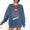 Cool Hotter By One Degree Graduation Teesadf Comfort Colors Sweatshirt Denim