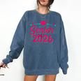 Coquette Pink Bow Senior 2026 Class Of Graduation Comfort Colors Sweatshirt Denim
