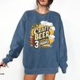 Craft Beer Lover Introverted & Hoppy Comfort Colors Sweatshirt Denim