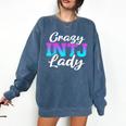 Crazy INTJ Lady Introvert Personality Comfort Colors Sweatshirt Denim Crazy INTJ Lady Introvert Personality Comfort Colors Sweatshirt Denim