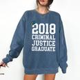 Criminal Justice Major Shirt 2018 Graduate Graduation E Comfort Colors Sweatshirt Denim