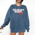 Culinary School Graduation Class Of 2018 Comfort Colors Sweatshirt Denim