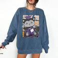 Cute Anime Fox Graduate Of A Class For Graduation Comfort Colors Sweatshirt Denim