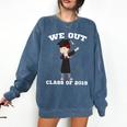 Dabbing Graduation Boy Class Of 2019 We Out Comfort Colors Sweatshirt Denim