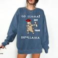 The Dabbing Llama Graduation Class Of 2018 T-Shirt Comfort Colors Sweatshirt Denim