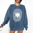 Deputy Sheriff DNA Sheriff Graduation 6 Star Badge Comfort Colors Sweatshirt Denim