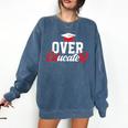 Doctor Of Education Over Educated EdD Doctorate Graduation Comfort Colors Sweatshirt Denim