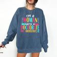 Doctorate Degree PhD Graduation PsyD Woman EdD Psychology Comfort Colors Sweatshirt Denim