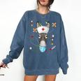 Donkey Nurse RN ER Nursing School Graduation Comfort Colors Sweatshirt Denim