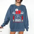 Earned It 2025 For Nurse Graduation Or RN LPN Class Of 2025 Comfort Colors Sweatshirt Denim